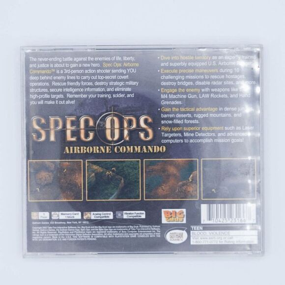 PlayStation 1 Spec Ops: Airborne Commando (Tested) - Picture 3 of 3